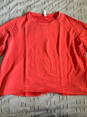 Gilmour Long Sleeve Top | Orange | Made in Vancouver, BC | Size XL